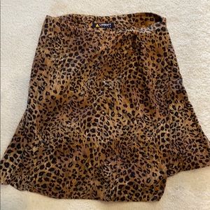 Leopard Print Skort